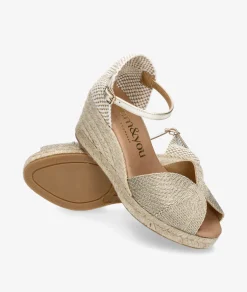 Alpargatas bloom&you AMBRETTA en oro