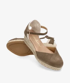 Alpargatas bloom&you DALIA en serraje taupe