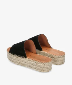 Alpargatas bloom&you DANDELION en serraje negro