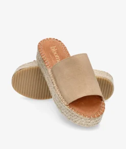 Alpargatas bloom&you DANDELION en serraje beige