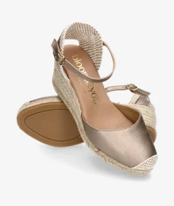 Alpargatas bloom&you KASTA en taupe metalizado