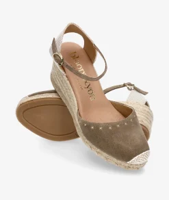 Alpargatas bloom&you KASTA en serraje taupe