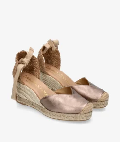 Alpargatas bloom&you PETUNIA en taupe metalizado