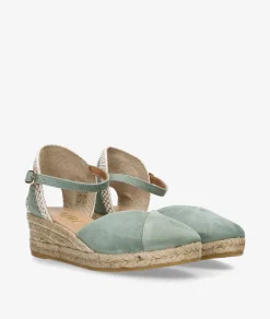 Alpargatas Gaimo COPITA en ante verde