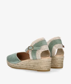 Alpargatas Gaimo COPITA en ante verde