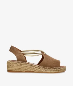 Alpargatas Viguera 2196 en serraje cuero