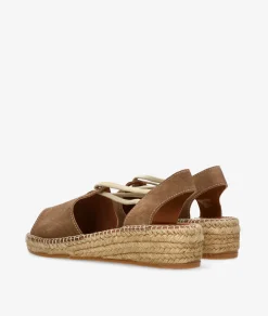 Alpargatas Viguera 2196 en serraje cuero