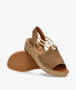 Alpargatas Viguera 2196 en serraje cuero