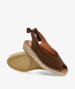 Alpargatas Viguera 2232 en serraje marrón