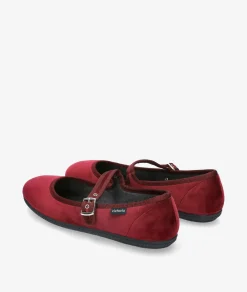 Bailarinas Victoria 104913 en BURDEOS TERCIOPELO