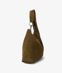 Bolso de piel Biba JAP2L en serraje marrón