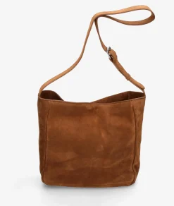 Bolso de piel BLOOM - CNP TEXAS en serraje cuero