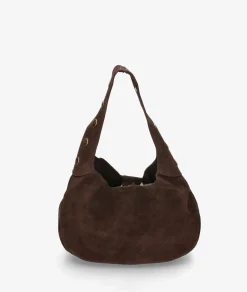 Bolso de piel bloom&you BLOOM TACHAS en serraje marrón