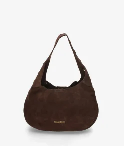 Bolso de piel bloom&you BLOOM TACHAS en serraje marrón