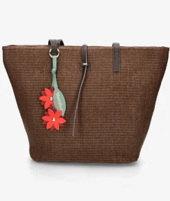 Bolso de rafia bloom&you IT BASKET en marrón