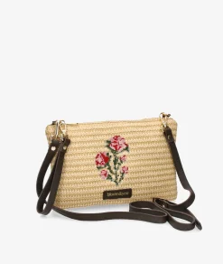 Bolso de rafia bloom&you MIST FOLDER en beige