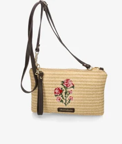 Bolso de rafia bloom&you MIST FOLDER en beige