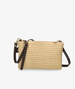 Bolso de rafia bloom&you MIST FOLDER en beige