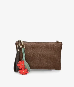 Bolso de rafia bloom&you MIST FOLDER en marrón