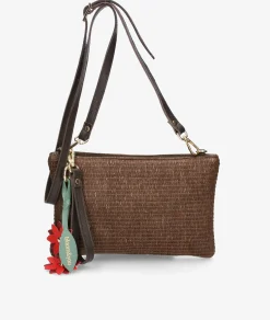 Bolso de rafia bloom&you MIST FOLDER en marrón