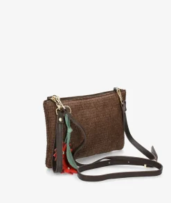 Bolso de rafia bloom&you MIST FOLDER en marrón