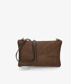 Bolso de rafia bloom&you MIST FOLDER en marrón