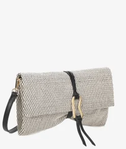 Bolso de rafia pabloochoa.shoes 21020 en negro