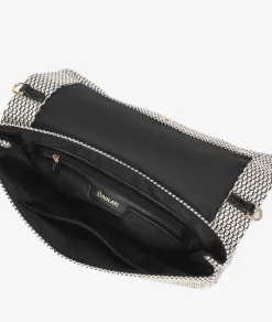 Bolso de rafia pabloochoa.shoes 21020 en negro