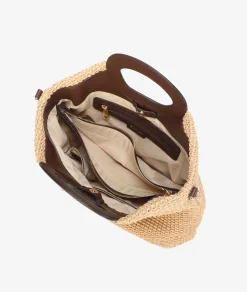 Bolso de rafia pabloochoa.shoes 20950 en camel