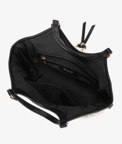 Bolso de rafia pabloochoa.shoes 21022 en negro