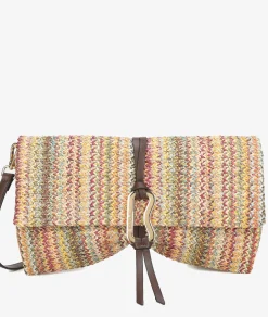 Bolso de rafia pabloochoa.shoes 21020 en multicolor