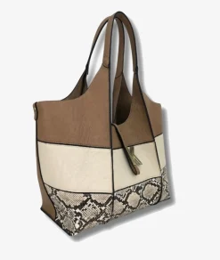 Bolso Martina K 7826 en serpiente taupe