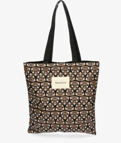 Bolso textil bloom&you ART DECO TOTE en negro