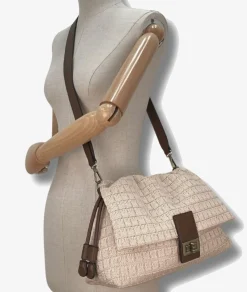 Bolso textil Martina K 25025 en beige