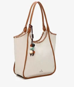 Bolso textil pabloochoa.shoes 21112 en beige