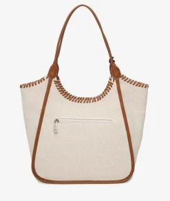 Bolso textil pabloochoa.shoes 21112 en beige