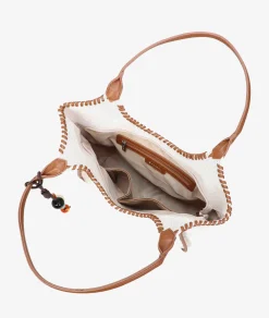 Bolso textil pabloochoa.shoes 21112 en beige