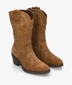 Botas EVA PARIS 29765 en serraje cuero