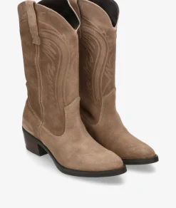 Botas Rhostock 13238 en serraje taupe