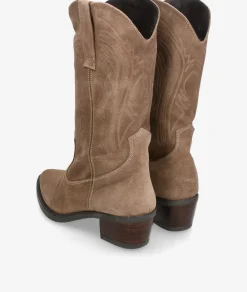 Botas Rhostock 13238 en serraje taupe
