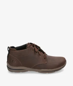Botas Skechers 64857 en nobuck marrón
