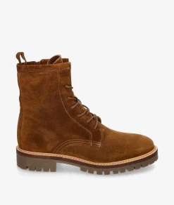 Botines Alpe 2610 en serraje cuero