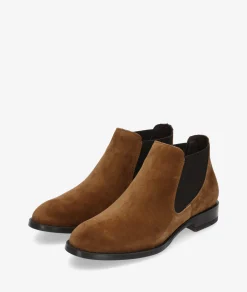 Botines Alpe 2646 en serraje cuero