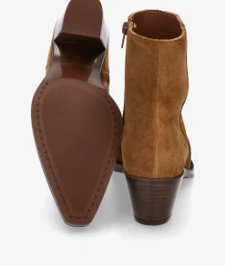 Botines Alpe 5538 en serraje cuero