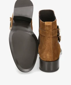 Botines Alpe 5187 en serraje cuero