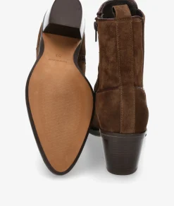 Botines Alpe 5213 en serraje marrón