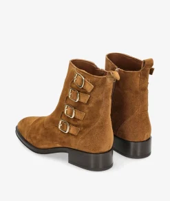 Botines Alpe 2322 en serraje cuero