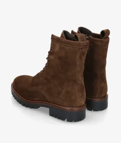 Botines Alpe 2610 en serraje marrón