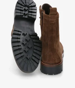 Botines Alpe 2610 en serraje marrón