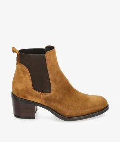 Botines Alpe 2202 en serraje cuero